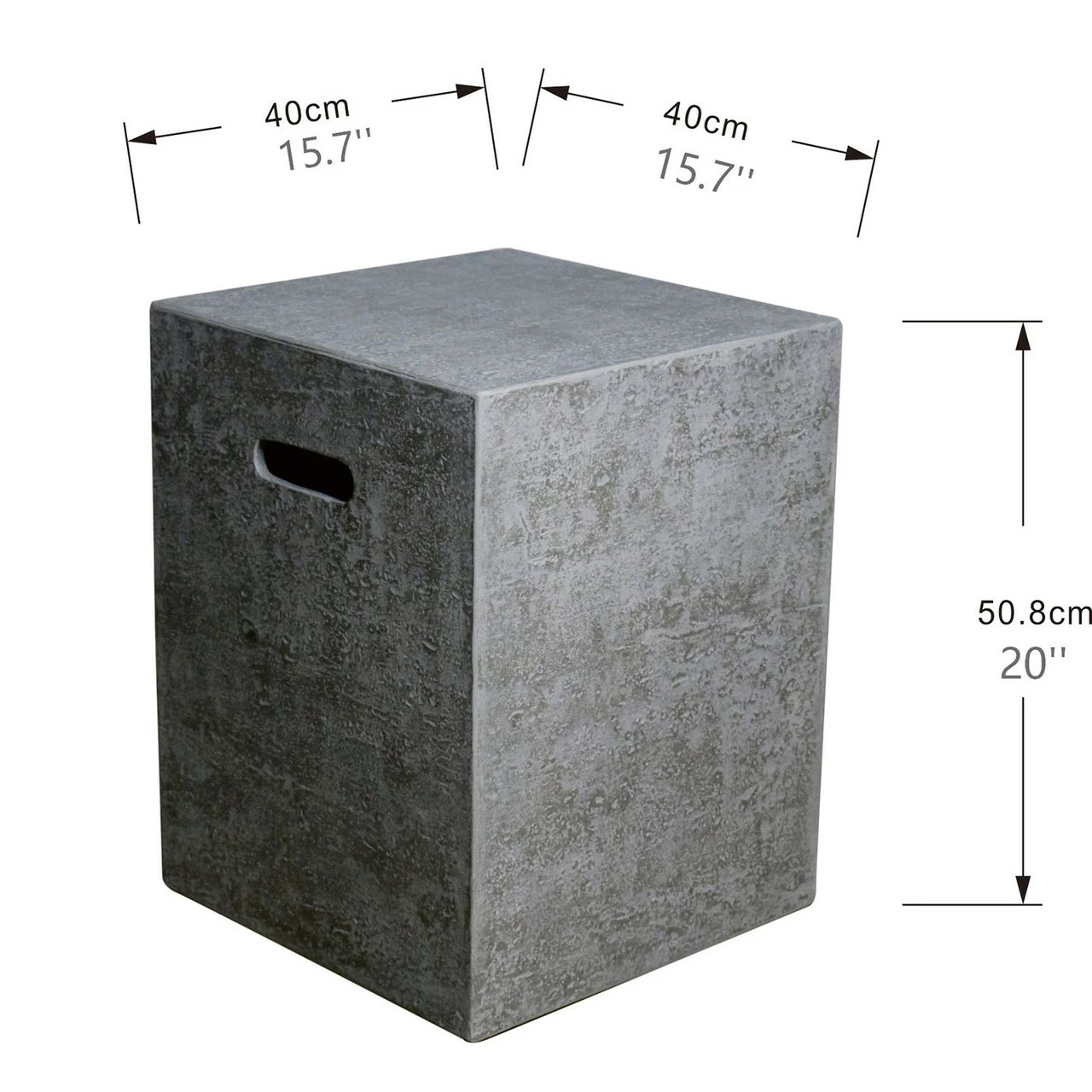 Elementi Square Propane Tank Cover Travertine Texture 16" X 16" 2 Elementi Square Propane Tank Cover Travertine Texture 16" X 16" - Image 2