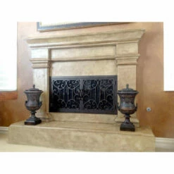 Carlsbad Rectangular Fireplace Door - Wrought Iron -DIMPLEX Sales Store carlsbad 23 fireplace door ams 30483.1574816000