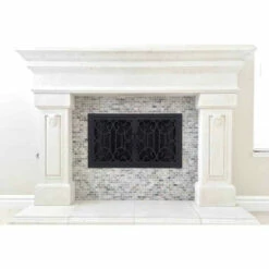 Carlsbad Rectangular Fireplace Door - Wrought Iron -DIMPLEX Sales Store carlsbad 23 rectangular fireplace door web3 99461.1574816000