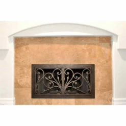Catalina Rectangular Fireplace Door - Wrought Iron -DIMPLEX Sales Store catalina 14 rectangular fireplace door web3 58142.1574812716