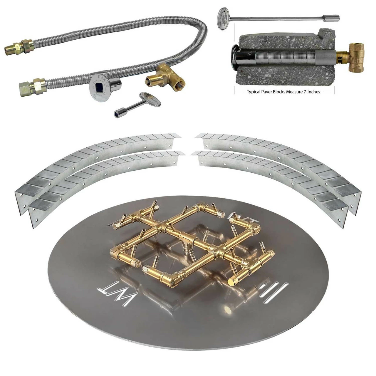23" - 25" Circular Or Square Opening Universal Paver Kits | Warming Trends 1 23" - 25" Circular Or Square Opening Universal Paver Kits | Warming Trends