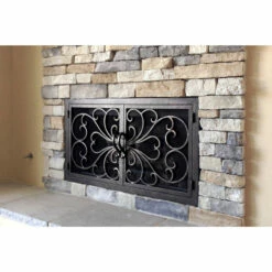 Classic Rectangular Fireplace Door - Wrought Iron -DIMPLEX Sales Store classic 1 02 web 46633.1582137181