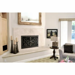 Classic Rectangular Fireplace Door - Wrought Iron -DIMPLEX Sales Store classic 1 04 web 19656.1582137181