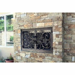 Classic Rectangular Fireplace Door - Wrought Iron -DIMPLEX Sales Store classic 1 07 web 51944.1582137183