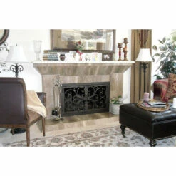 Classic Rectangular Fireplace Door - Wrought Iron -DIMPLEX Sales Store classic 1 08 web 25607.1582137183