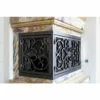 Classic Rectangular L-Shape Fireplace Door - Wrought Iron