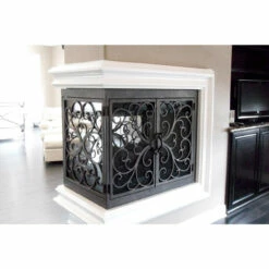 Classic Rectangular U-Shape Fireplace Door - Wrought Iron -DIMPLEX Sales Store classic 1 u shape web3 10369.1582224914