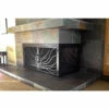 Coral Rectangular L-Shape Fireplace Door - Wrought Iron