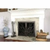 Coral Rectangular Fireplace Door - Wrought Iron