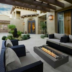 Cosmo 50 Outdoor Ethanol Fire Pit Table | EcoSmart Fire -DIMPLEX Sales Store cosmo fire pit table cosmo fireplace courtyard.jpg result 81735.1656431029