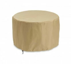 44" Round Vinyl Cover For Circular Fire Pits- Tan CVR42 - The Outdoor GreatRoom Company
