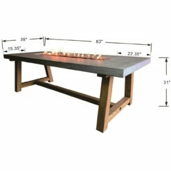 Elementi Sonoma Dining Table 83" X 39" -DIMPLEX Sales Store default name 62465.1675215711