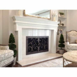 Del Mar Rectangular Fireplace Door - Wrought Iron -DIMPLEX Sales Store del mar 12 fireplace door ams 34680.1575310733