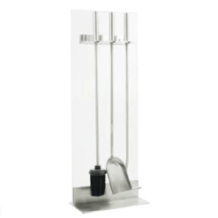 Elite Clear Fireplace Tool Set - 4pc