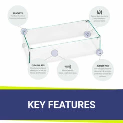 18" Rectangular Glass Wind And Flame Guard | American Fire Glass -DIMPLEX Sales Store fg afpp 18 bubbles 60913.1615933994