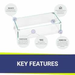 24" Rectangular Glass Wind And Flame Guard | American Fire Glass -DIMPLEX Sales Store fg afpp 24 bubbles 15777.1615937534