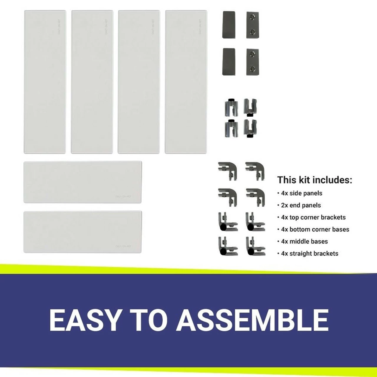 36" Rectangular Glass Wind And Flame Guard | American Fire Glass 4 36" Rectangular Glass Wind And Flame Guard | American Fire Glass - Image 4