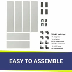 48" Rectangular Glass Wind And Flame Guard | American Fire Glass -DIMPLEX Sales Store fg afpp 48 round corner 58676.1615938054