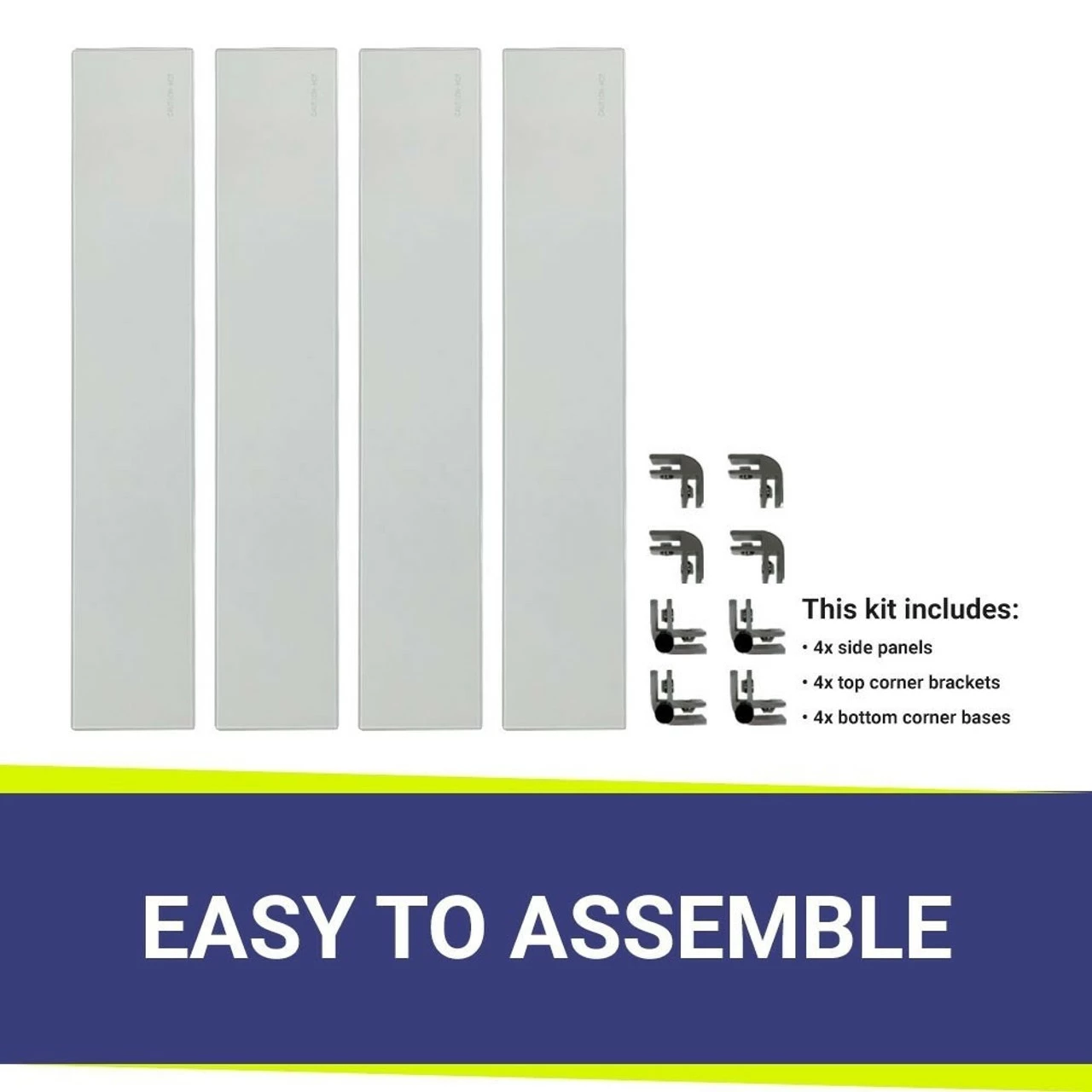 30" Square Glass Wind And Flame Guard | American Fire Glass 3 30" Square Glass Wind And Flame Guard | American Fire Glass - Image 3