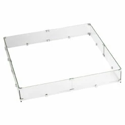 36" Square Glass Wind And Flame Guard | American Fire Glass