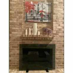 Greylite 2 Freestanding Glass Fireplace Screen | AMS Fireplace -DIMPLEX Sales Store fire screen by ams fireplace black glass 44345.1675281371