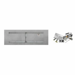Electronic Ignition Stainless Steel H Burners - Linear - Flat | Firegear