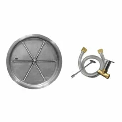 Match Light Ignition Stainless Steel Spur Burner - Round - Drop-In | Firegear