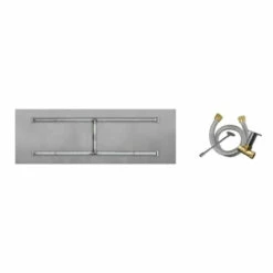Match Light Ignition Stainless Steel H Burners - Linear - Flat| Firegear
