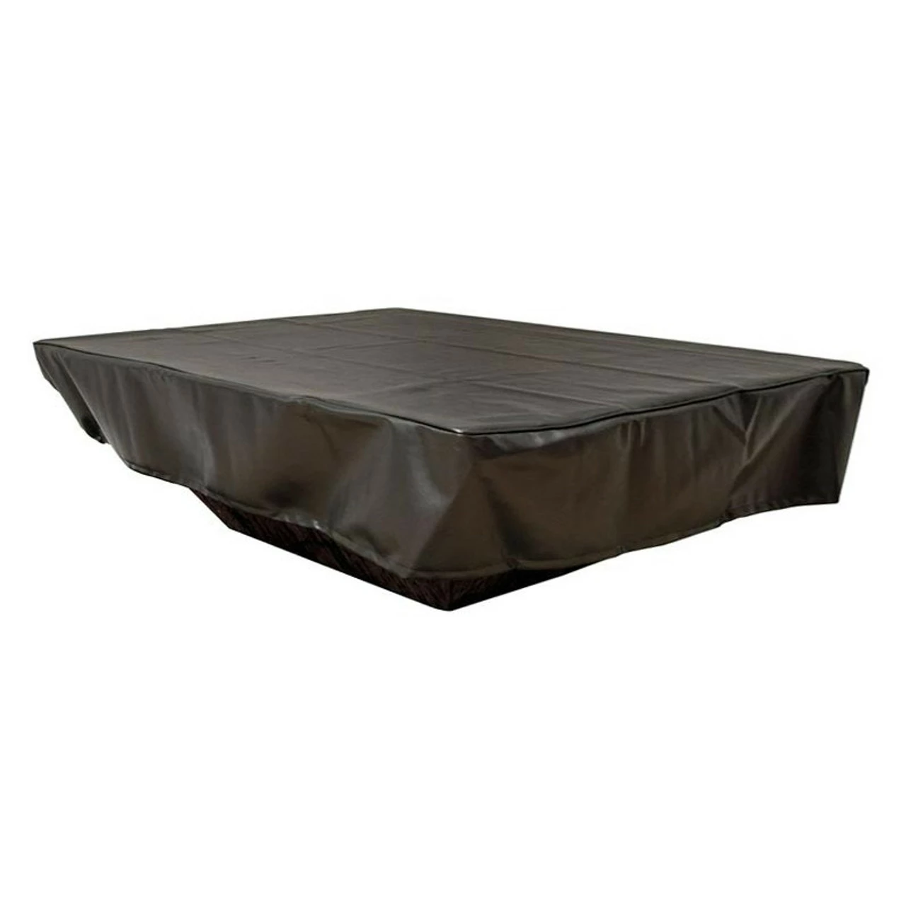 HPC Rectangle 90" Black Vinyl Fire Pit Cover 1 HPC Rectangle 90" Black Vinyl Fire Pit Cover