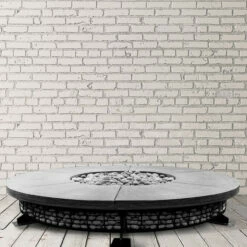 Fuego Natural Gas Concrete Fire Pit 89"