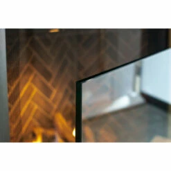 Manhattan Modern Freestanding Glass Fireplace Screen | AMS Fireplace -DIMPLEX Sales Store glass screen ams fireplace 3 web 69469.1574117834