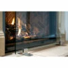 Manhattan Modern Freestanding Glass Fireplace Screen | AMS Fireplace
