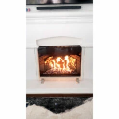 Manhattan Modern Freestanding Glass Fireplace Screen | AMS Fireplace -DIMPLEX Sales Store glass screen clear fireplace web 53144.1582745425