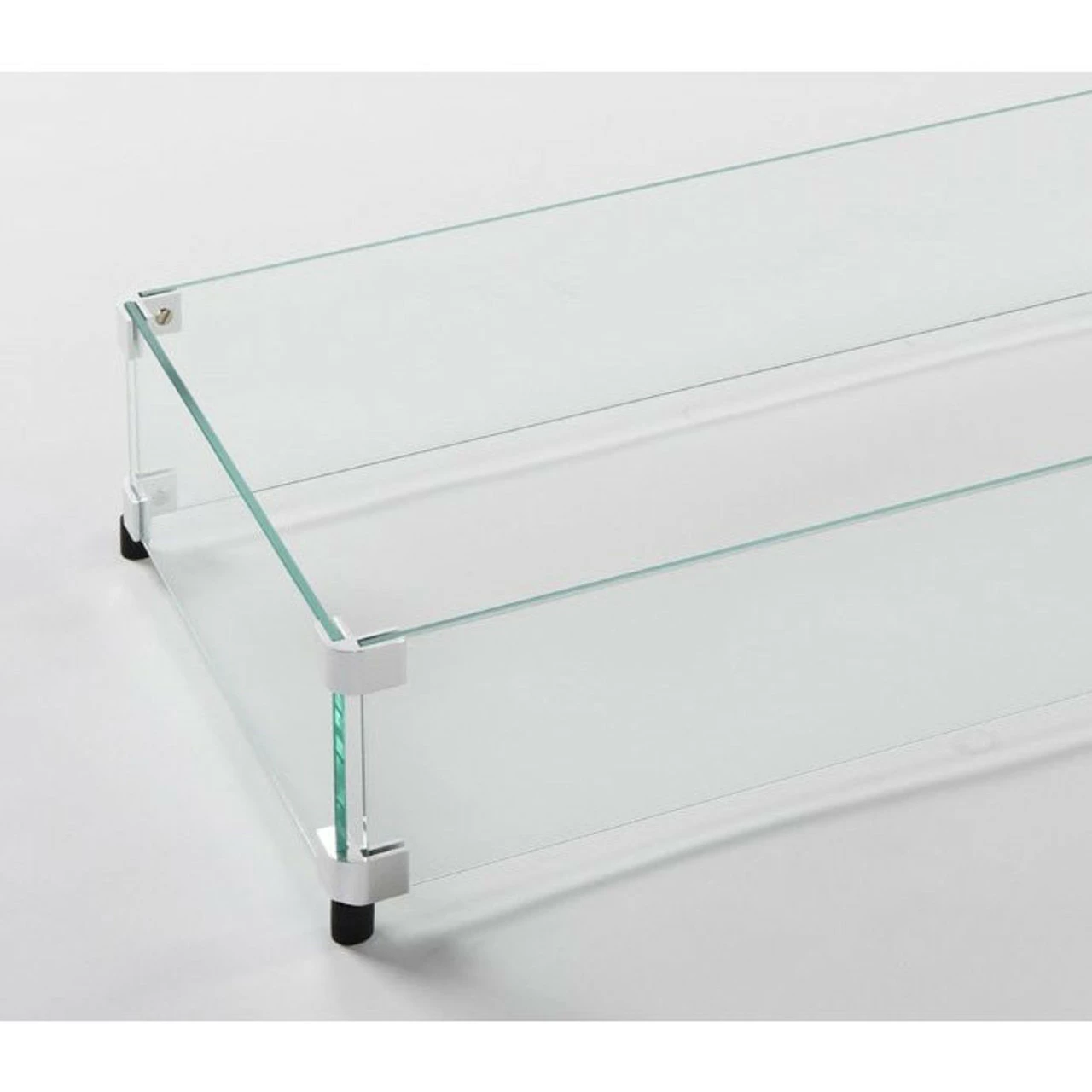 Folding Glass Wind Guard For 12" X 96" Linear Burner - Outdoor GreatRoom 2 Folding Glass Wind Guard For 12" X 96" Linear Burner - Outdoor GreatRoom - Image 2