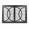 Half Moon Bay Rectangular Fireplace Door - Wrought Iron