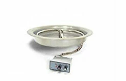 13 Inch Round Bowl Pan Fire Pit Insert Push Button / Flame Sense - HPC
