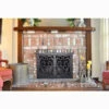 Kabuto Rectangular Fireplace Door - Wrought Iron