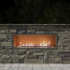 60" Kalea Bay | LED Models -Outdoor Linear Gas Fireplace | Firegear