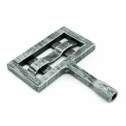 Square Knit Fireplace Key - Brushed Pewter