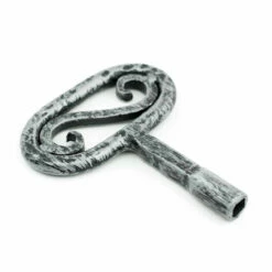 Traditional Fireplace Key - Brushed Pewter