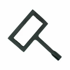 Square Fireplace Key - Black