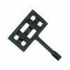 Square Knit Fireplace Key - Black