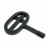 Oval Knit Fireplace Key - Black