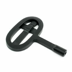 Oval Knit Fireplace Key - Black