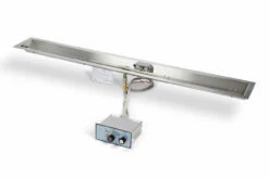 96" Linear Trough Fire Pit Insert Push Button / Flame Sense - HPC