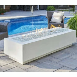 Cove 72" Linear Gas Fire Pit Table CV-72 - The Outdoor Greatroom Company -DIMPLEX Sales Store midnight mist cove 72 linear gas fire pit table more colors 27735.1658237945