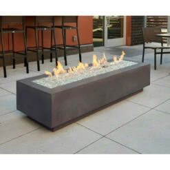 Cove 72" Linear Gas Fire Pit Table CV-72 - The Outdoor Greatroom Company -DIMPLEX Sales Store midnight mist cove 72 linear gas fire pit table 11316.1658237944