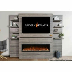 Allwood Fireplace Wall System For Spectrum Slimline 60" Fireplace - Modern Flames