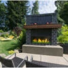 Lanai 60" Vent-Free Outdoor Linear Gas Fireplace | Majestic
