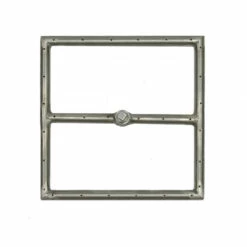 The Outdoor Plus Stainless Steel Square Gas Fire Pit Burner